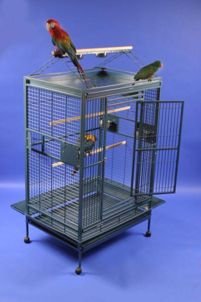 Grey Palace XL Playtop Bird Cage