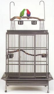 Stainless Steel Castillo Playtop Parrot Cage